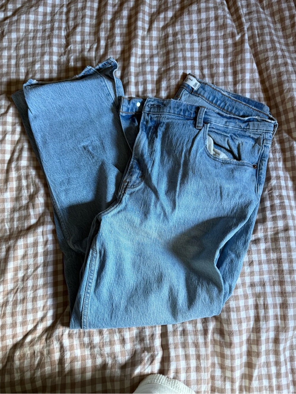 Abercrombie & Fitch Light Blue Straight Leg Jeans